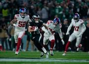 Eagles wide receiver and punt returner Britain Covey (10) has been one of the best punt returners in the league this season, leading the league in returns of 20 yards or more.