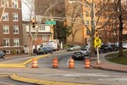 Boulevard East between 74th and 78th streets, seen closed to traffic on Tuesday, Dec. 26, 2023. The stretch reopened on Wednesday, Dec. 27, 2023, officials said. (Michael Dempsey | The Jersey Journal)