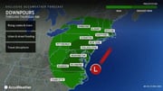A late December storm is expected to drop 1 to 2 inches of rain across an already saturated New Jersey starting Wednesday, Dec. 27, and continuing into Thursday, Dec. 28.