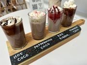 Hot Chocolate Flight from The Compound Coffee Co. in Verona, NJ (Lauren Musni | NJ Advance Media)